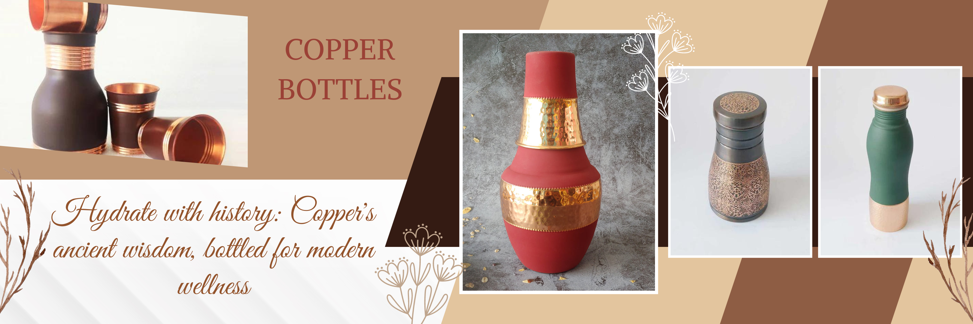       Copper Water Bottles – Grey Pottery