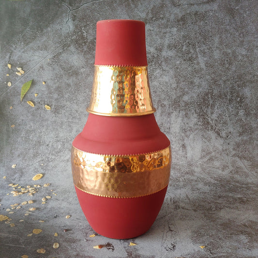 Red Copper Water Bottle 750 ml