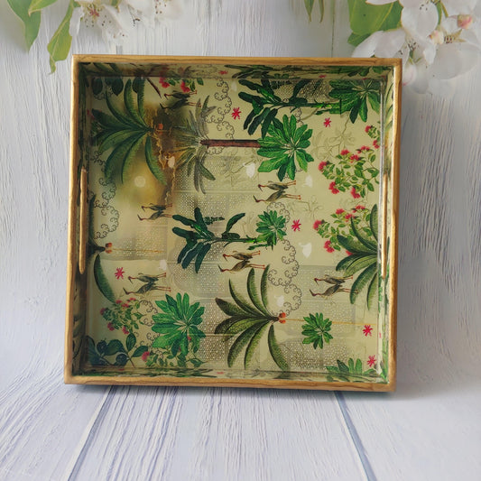 Botanical Harmony Square Tray