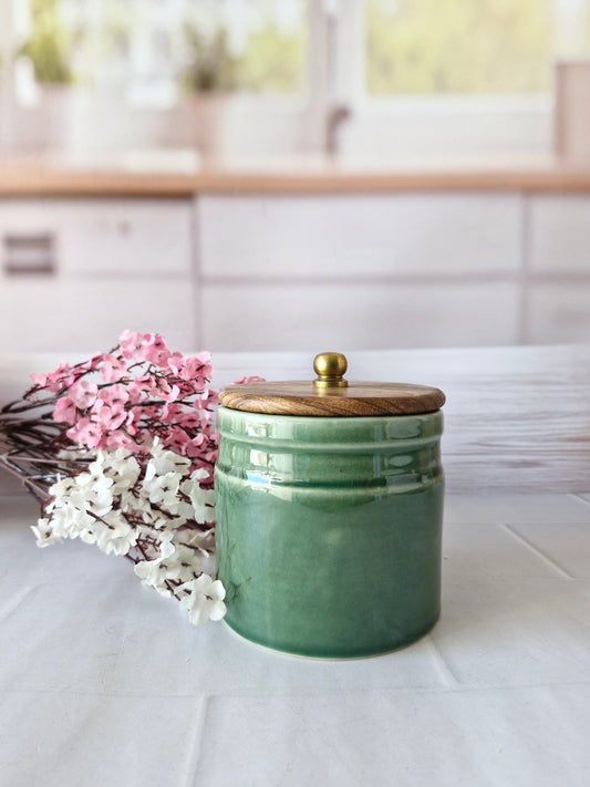 Green Beauty with Love Retreat (1/2 kg) Airtight Jars for Spices & Cookies
