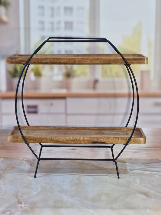 Wood Grain Kitchen Organizer