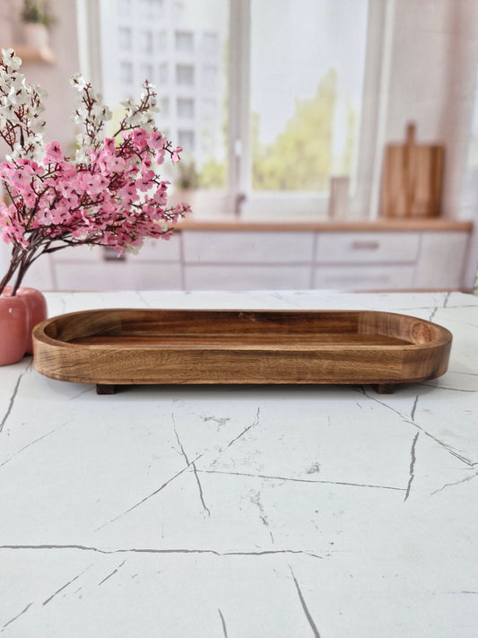Wooden Decorative single Tray ,18 inches