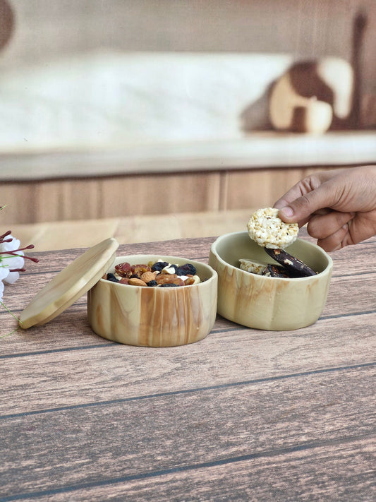 Chocolaty Sweetener Snack Set Bowl Ceramic Collection