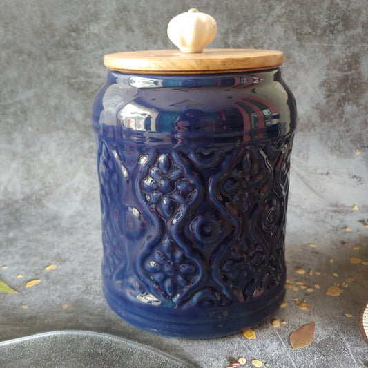 The Blue Ocean Ceramic Airtight Jar