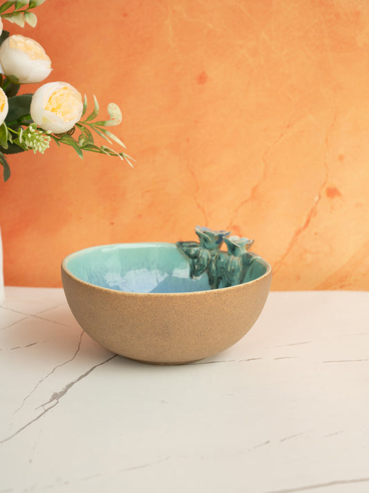 The Blooming Floral Ceramic Serving Bowl