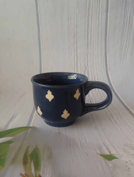 Polka Dot  Blue Tea Mug Set OF 2