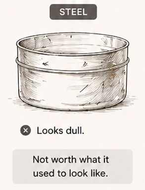 Steel container