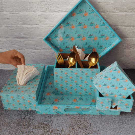 Blooming Beauty Beverage Coaster Set with Stand