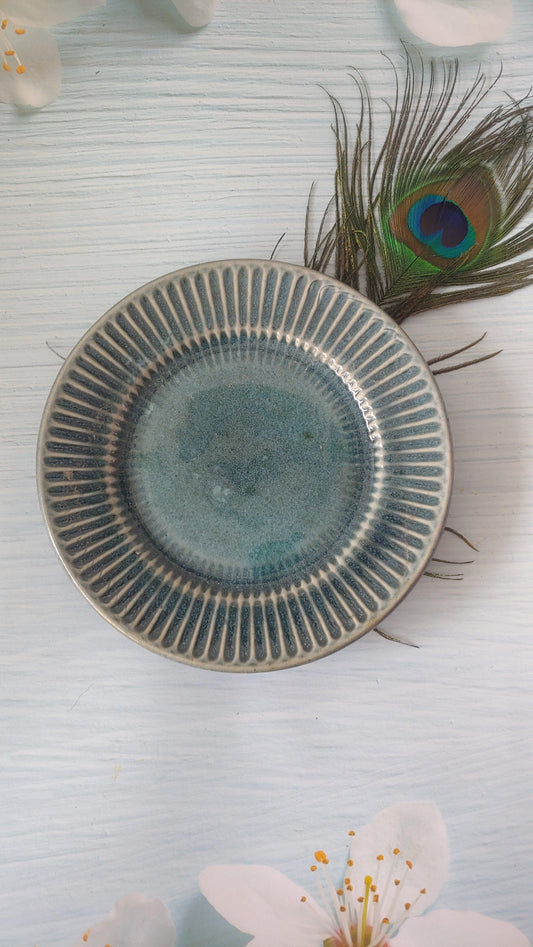 Peacock Quarter Plate Paradise set of 2