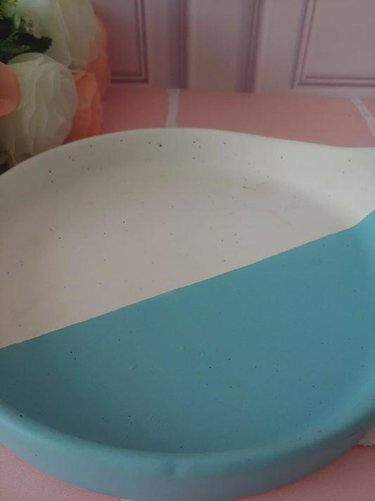 Isli Meadow Ceramic serving Platter with handle