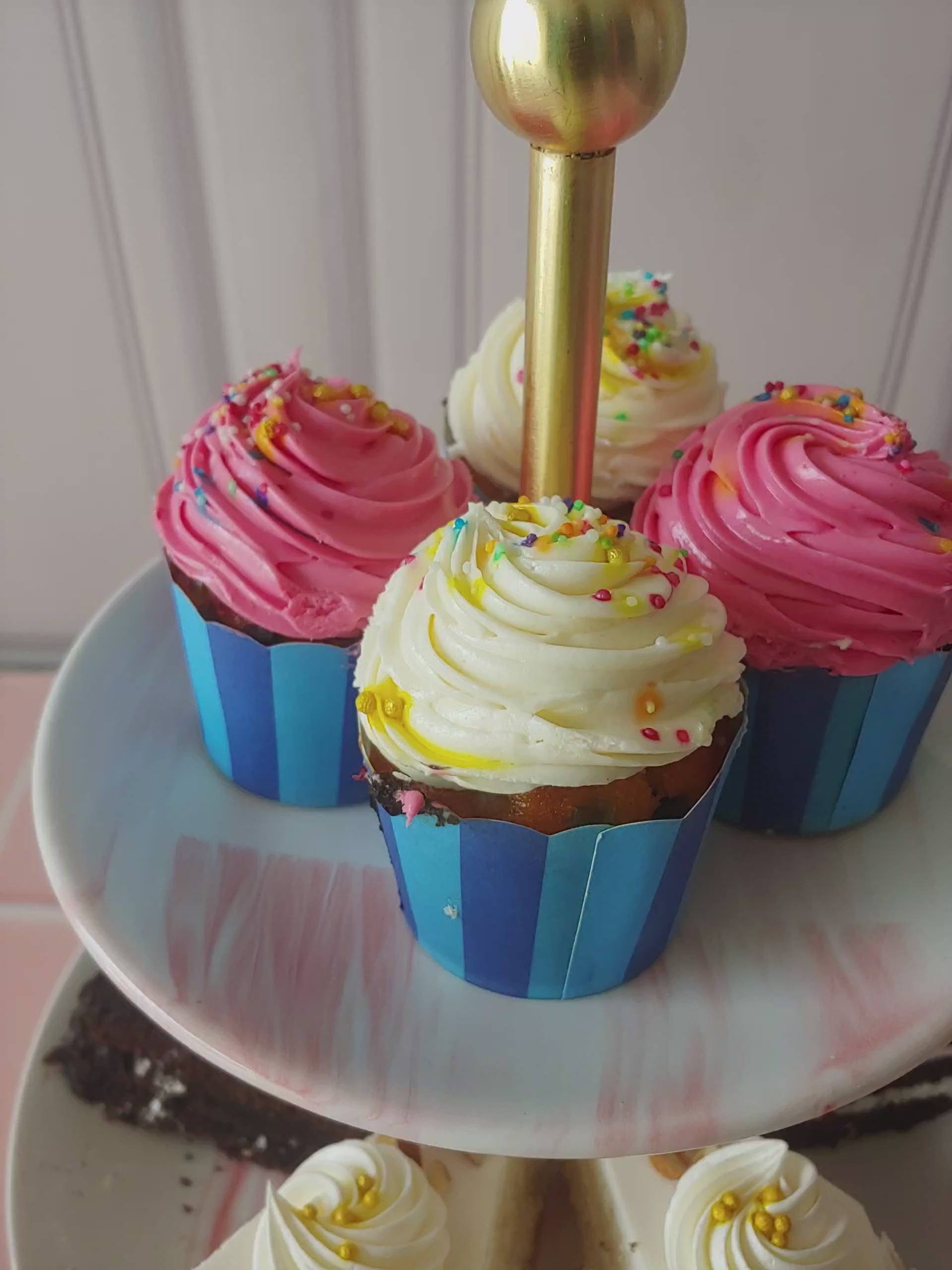 Cherish Twinkle Shine 2 Tier Cupcake Fantasy Dessert cake stand