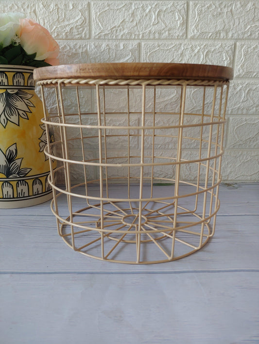 Wicker Kitchen vegetable Basket with chopping board