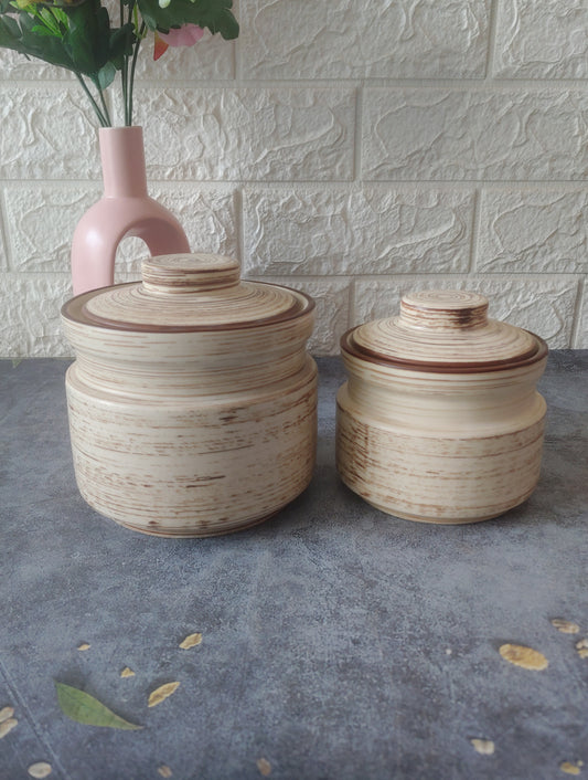 Ceramic lovely desinger burni Kimchi Pickle Jar Set with lid