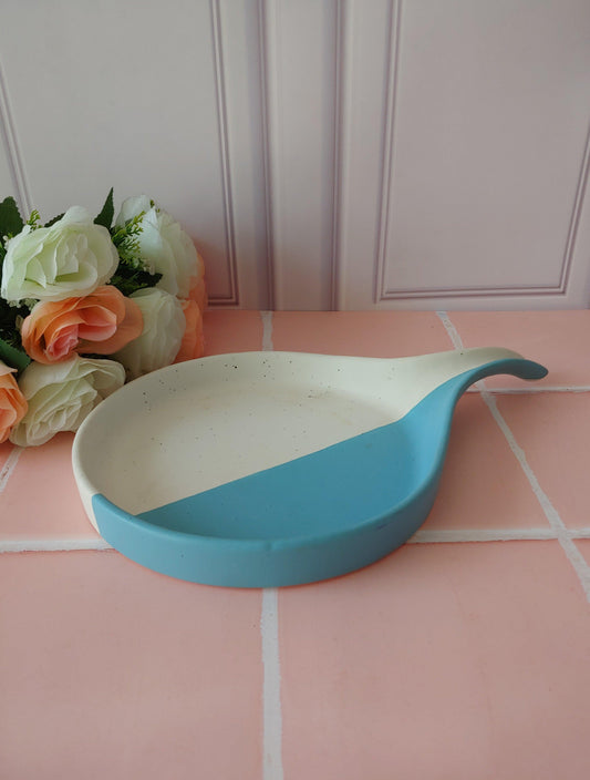 Isli Meadow Ceramic serving Platter with handle