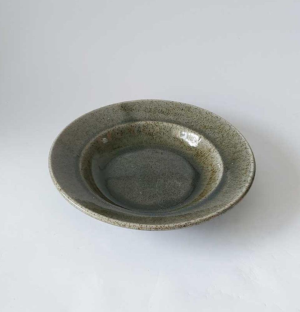 Ceremic Light Grey Round Platters - Grey Pottery