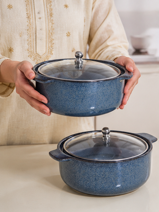 Blush Pink Ceramic Serving Bowl ideal for serving biryani