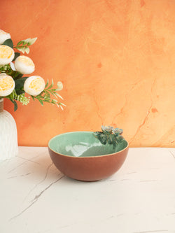The Flora Wildflower Ceramic Serving Bowl