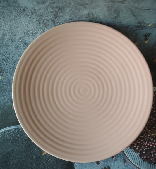 Spiral Pink Dinner Plate Set of 2 10 inch