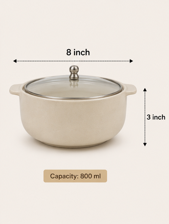 Serving bowls with dal and rice