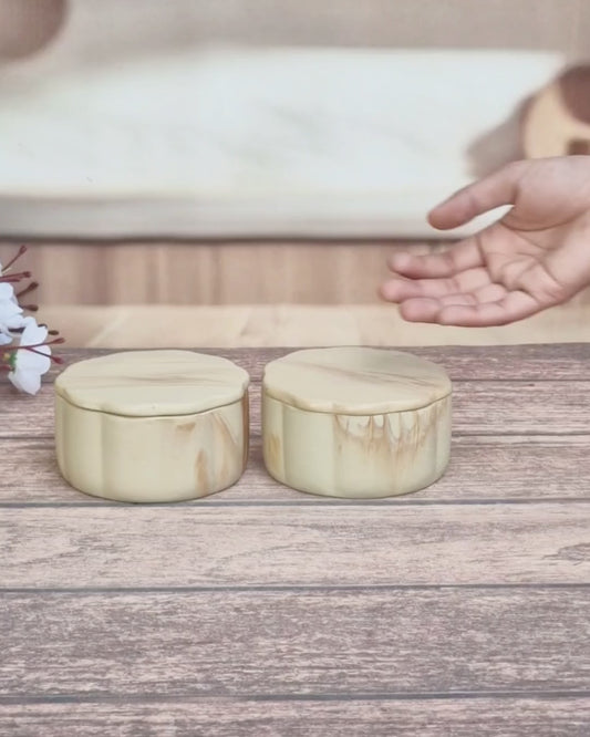 Chocolaty Sweetener Snack Set Bowl Ceramic Collection