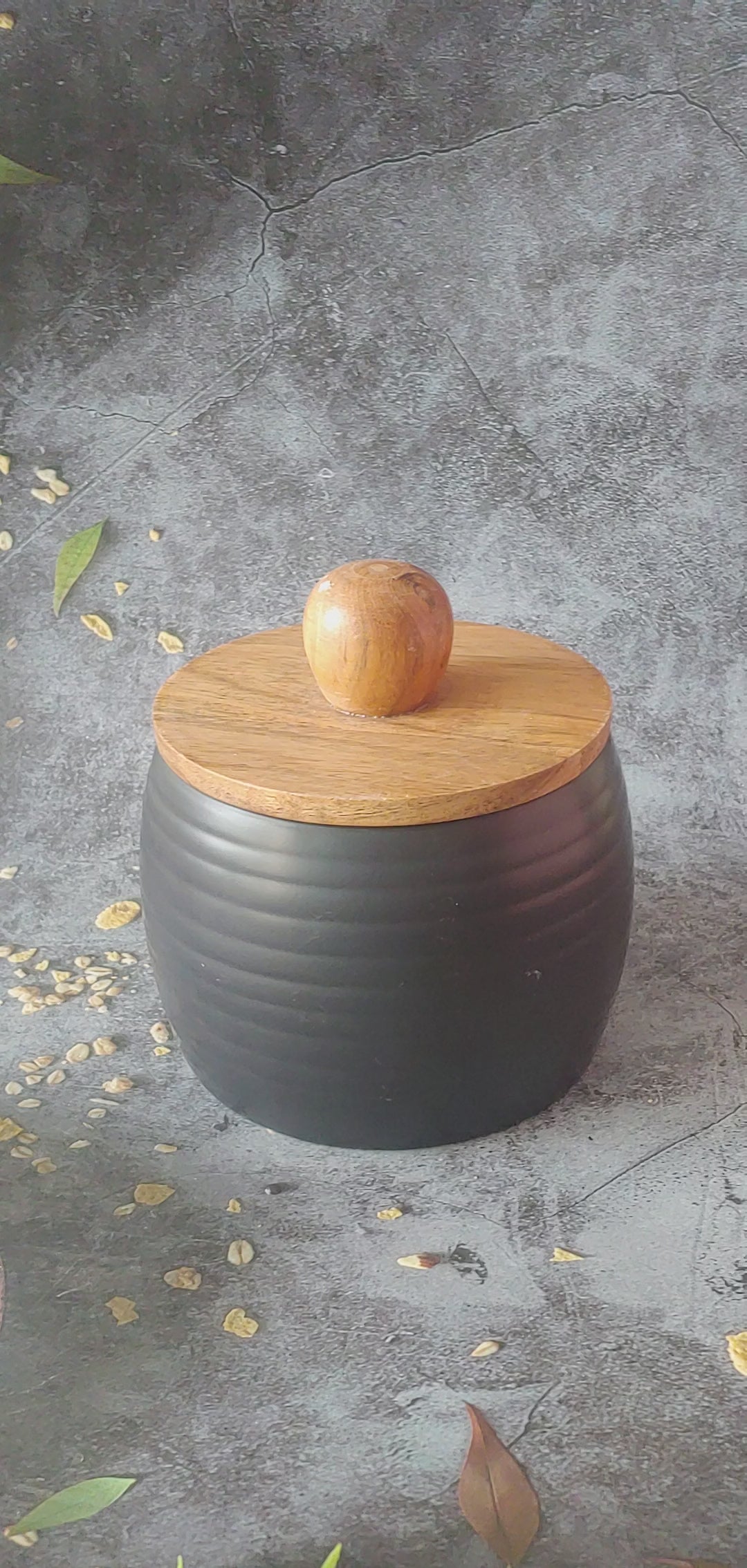 Midnight Ember Ceramic Airtight Jar