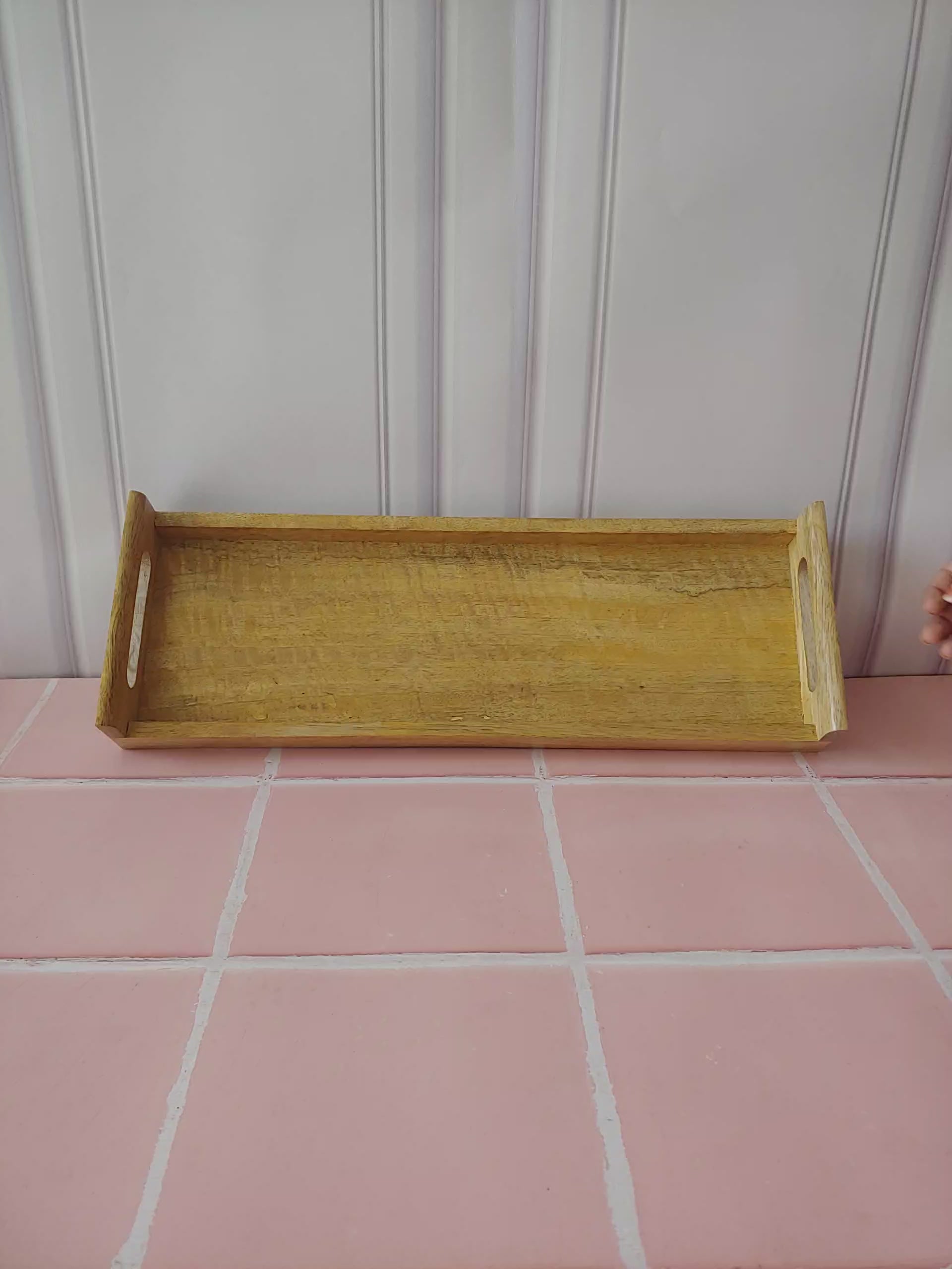 Wooden Tray with Handle