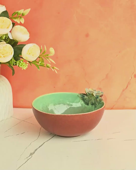 The Flora Wildflower Ceramic Serving Bowl