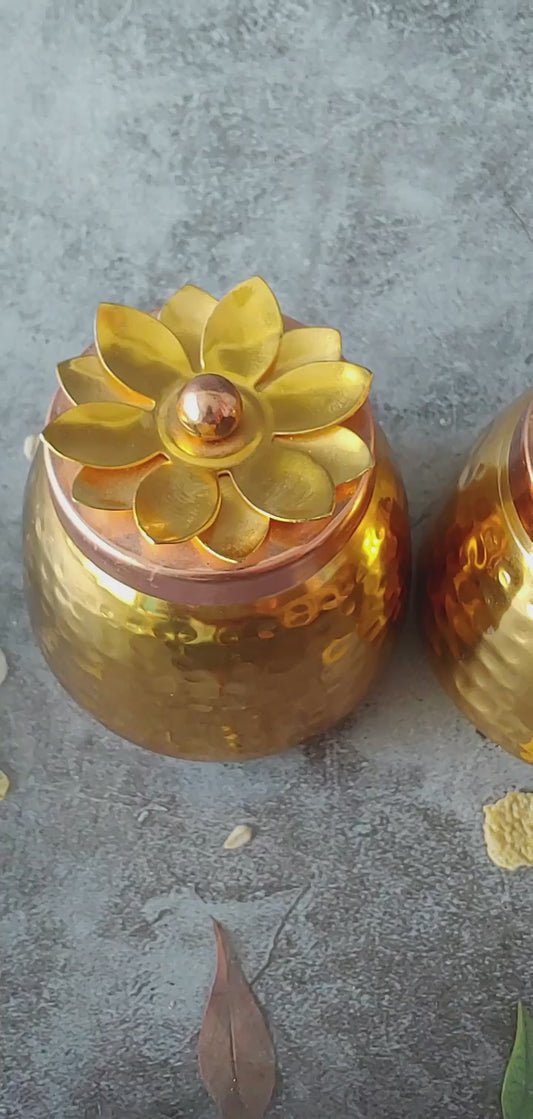 Brass Containers for Dry Fruits