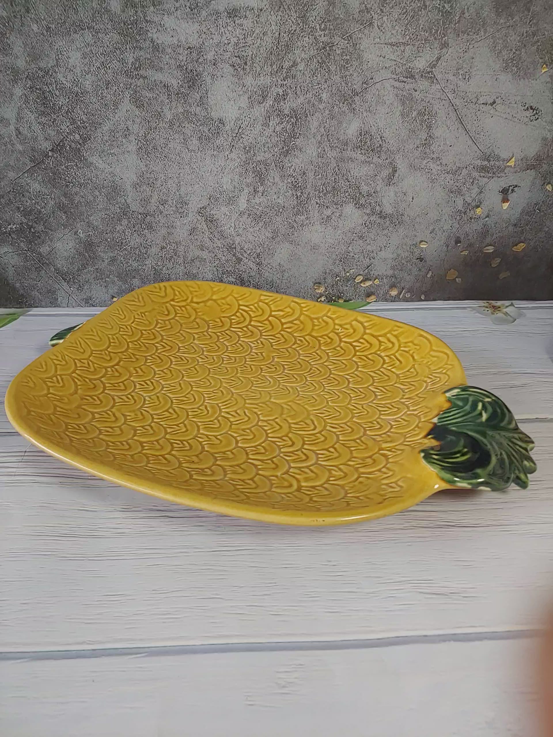 Pineapple Ceramic Serving Platter