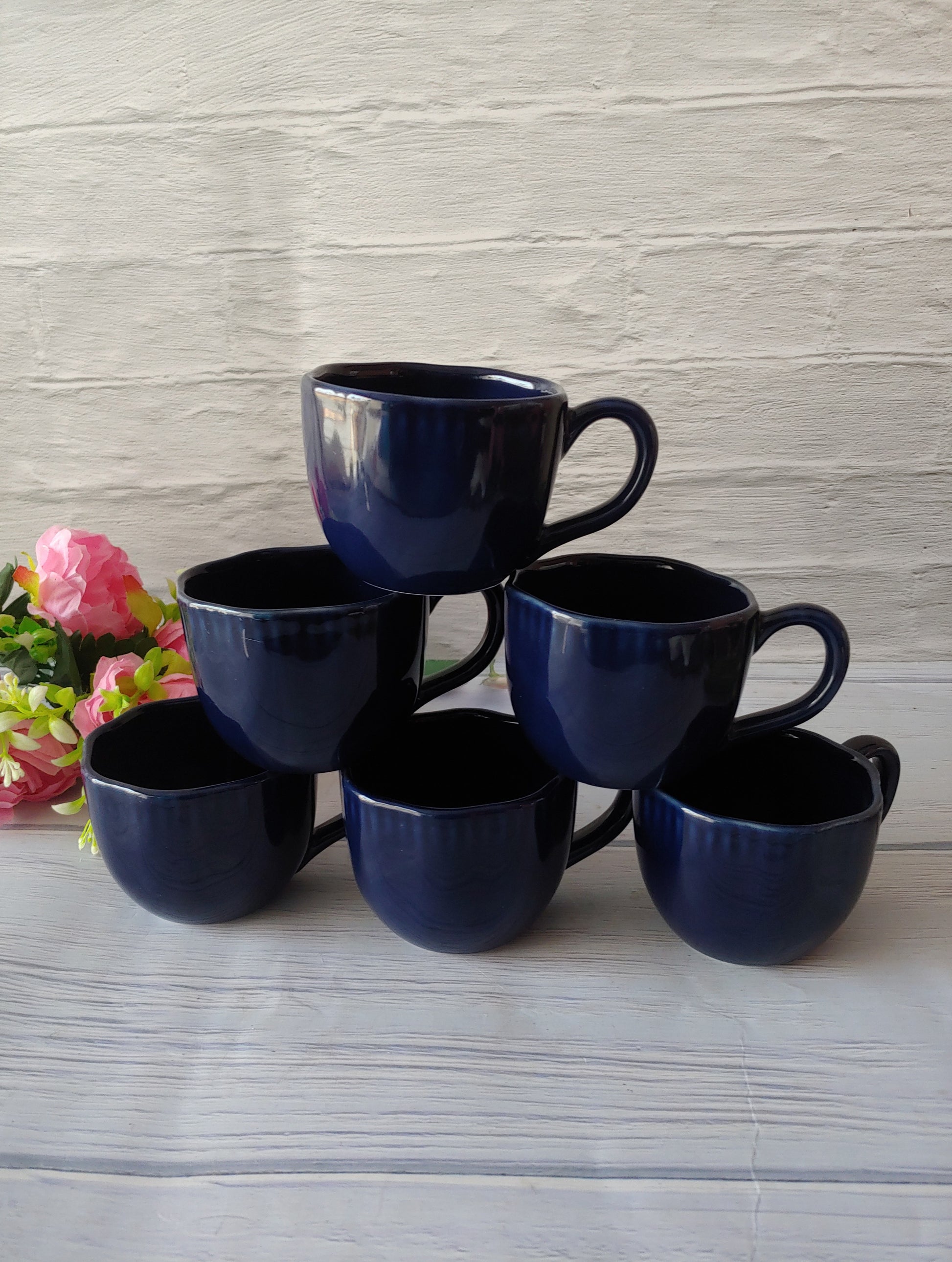 The Blue  Coffee Connoisseurss Cozy Cups With Pair