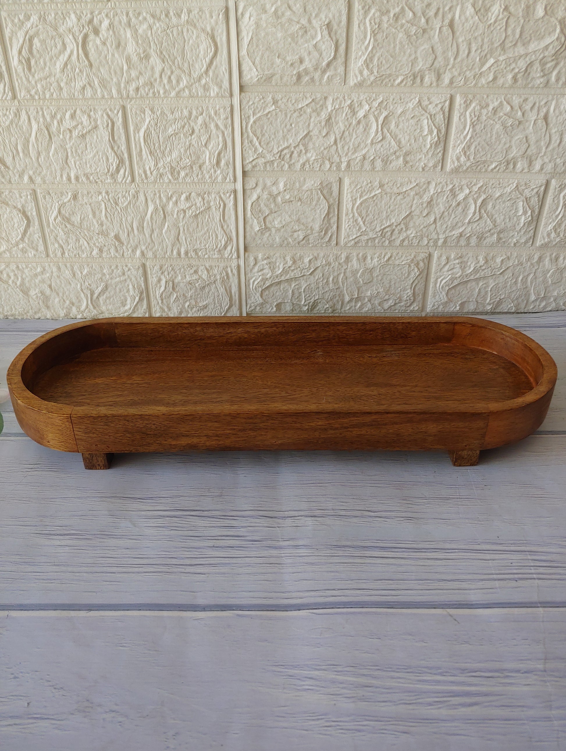 Wooden  Decorative  single Tray  ,18 inches