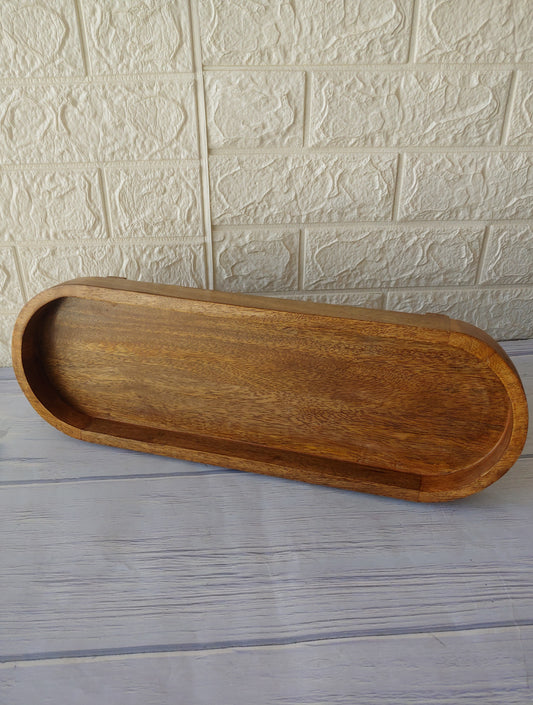 Wooden  Decorative  single Tray  ,18 inches