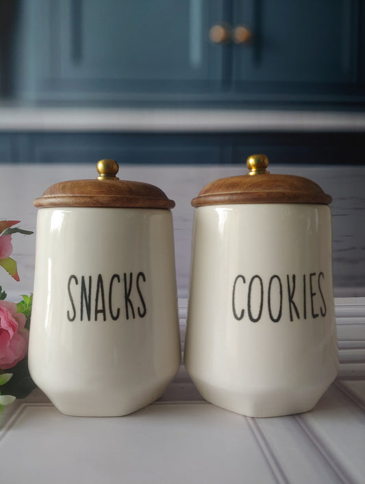 Sweet Life Cookie and Snack Delights with wooden lid 800ml