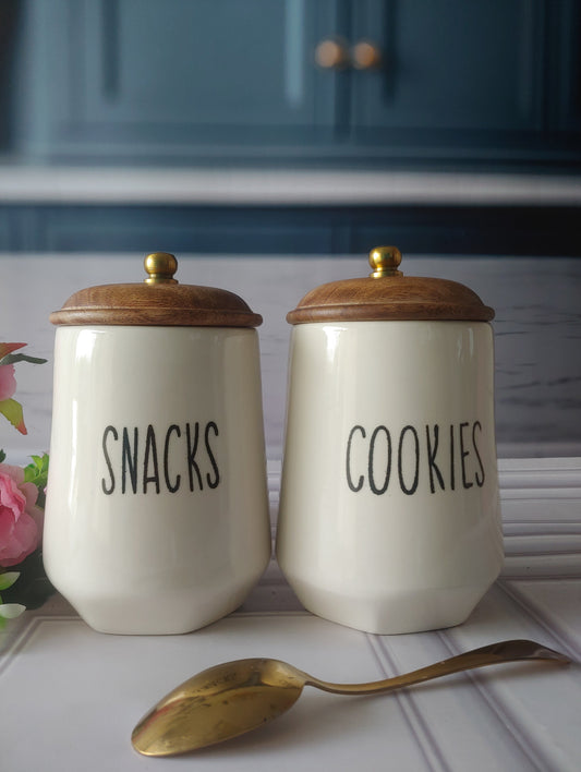 Sweet Life Cookie and Snack Delights with wooden lid 800ml